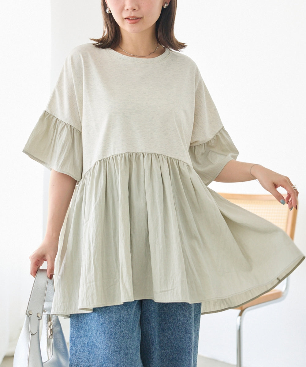 グレー　model:156cm 着用サイズ:M