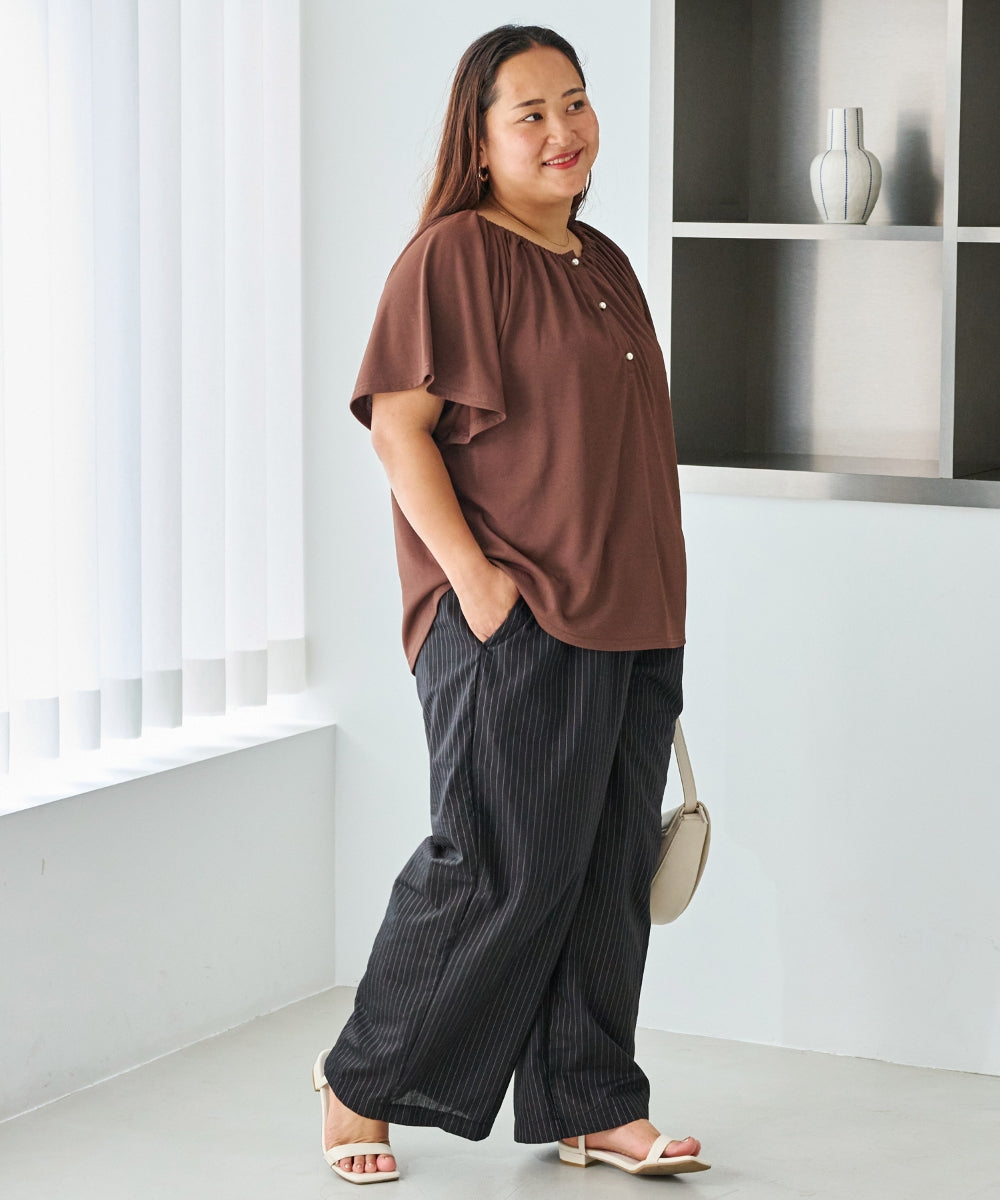ブラウン　model:161cm 着用サイズ:3L