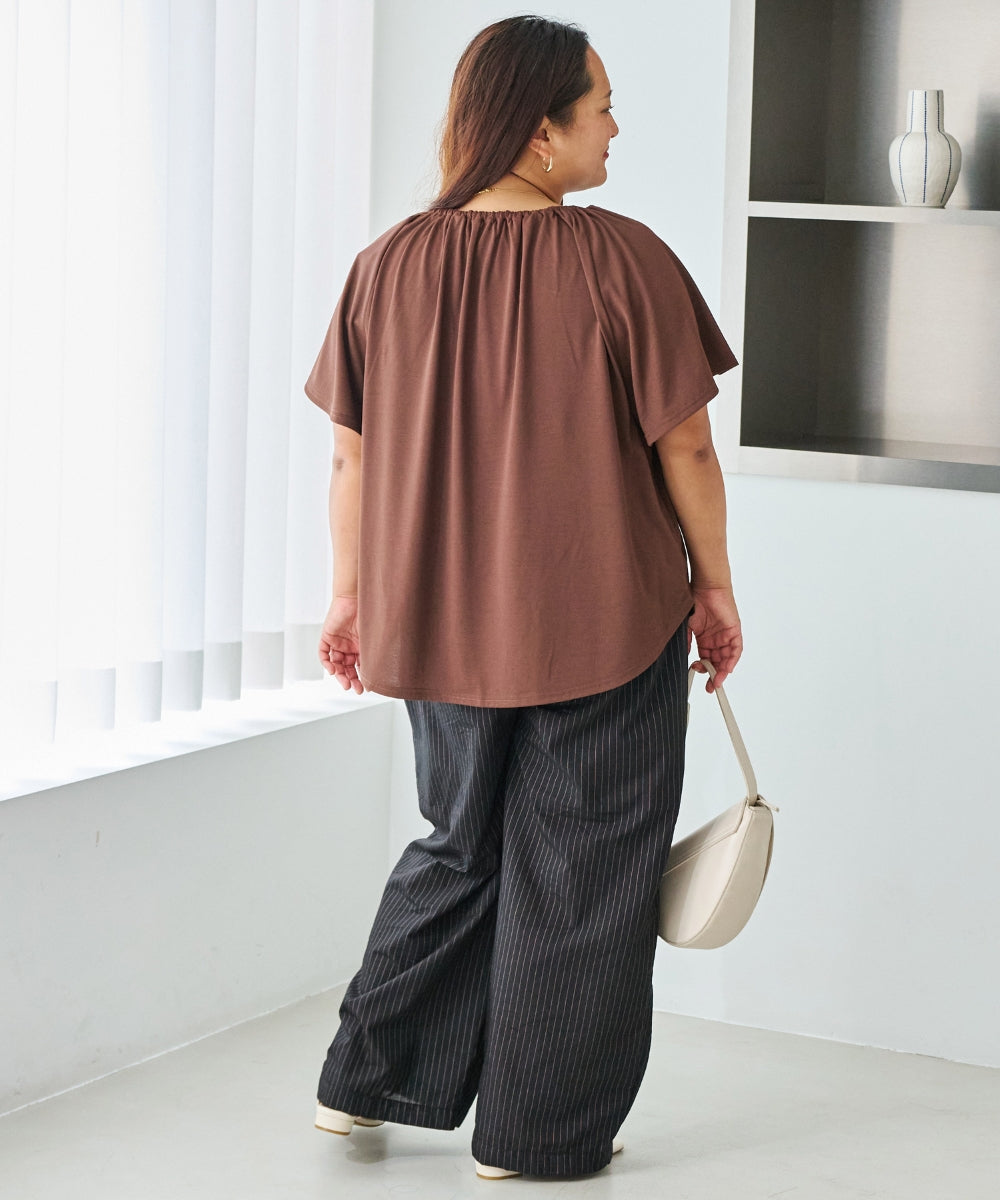 ブラウン　model:161cm 着用サイズ:3L