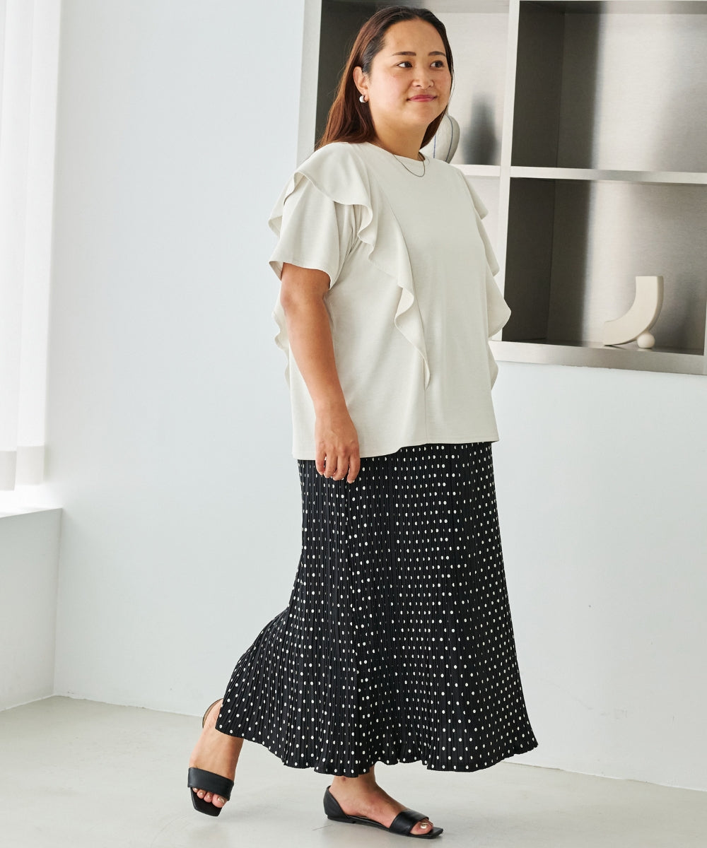 オフベージュ　model:161cm 着用サイズ:3L