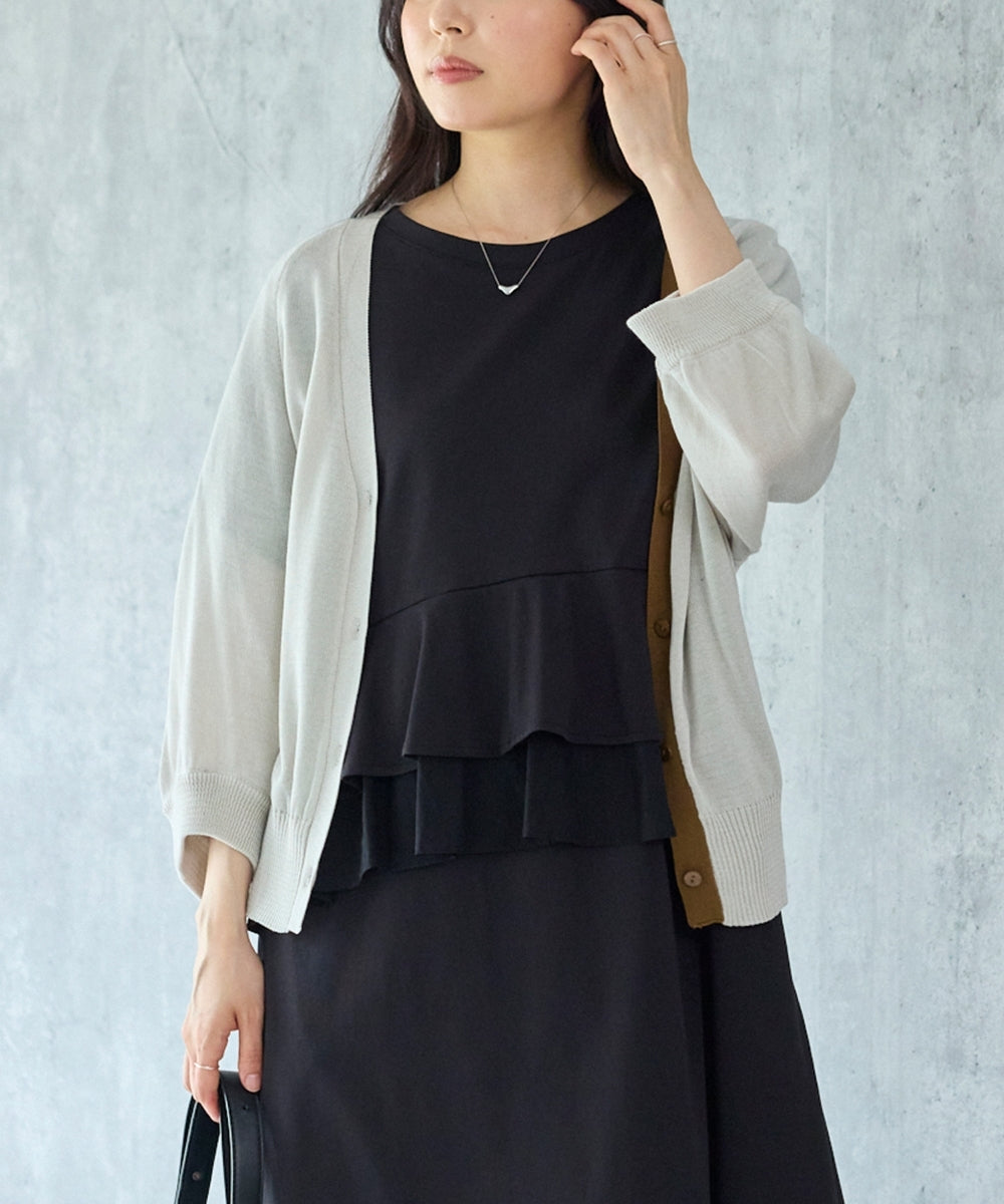 グレージュ　model:162cm 着用サイズ:F