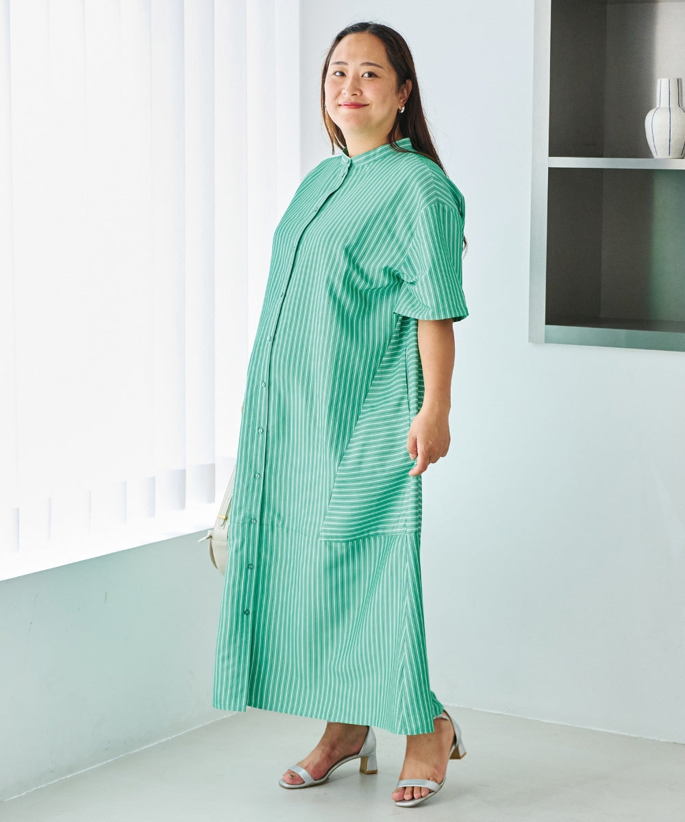 グリーン　model:161cm 着用サイズ:3L