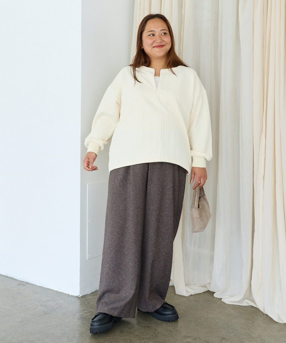 ブラウン　model:161cm 着用サイズ:3L