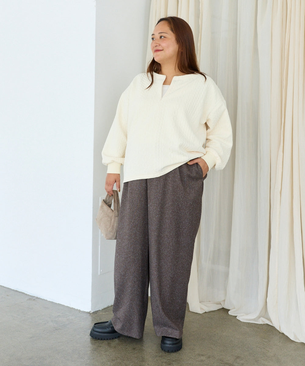 ブラウン　model:161cm 着用サイズ:3L