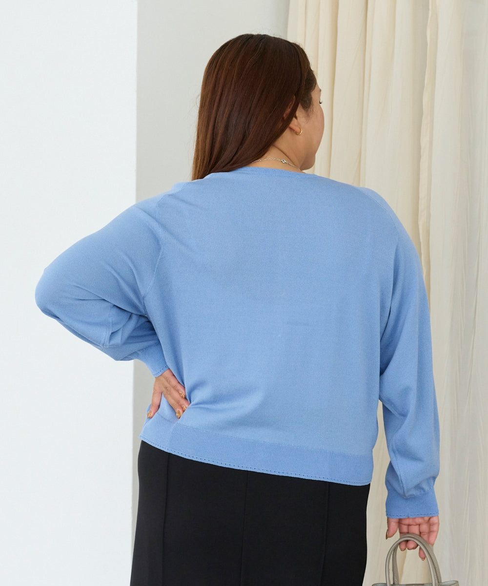 ブルー　model:161cm 着用サイズ:3L