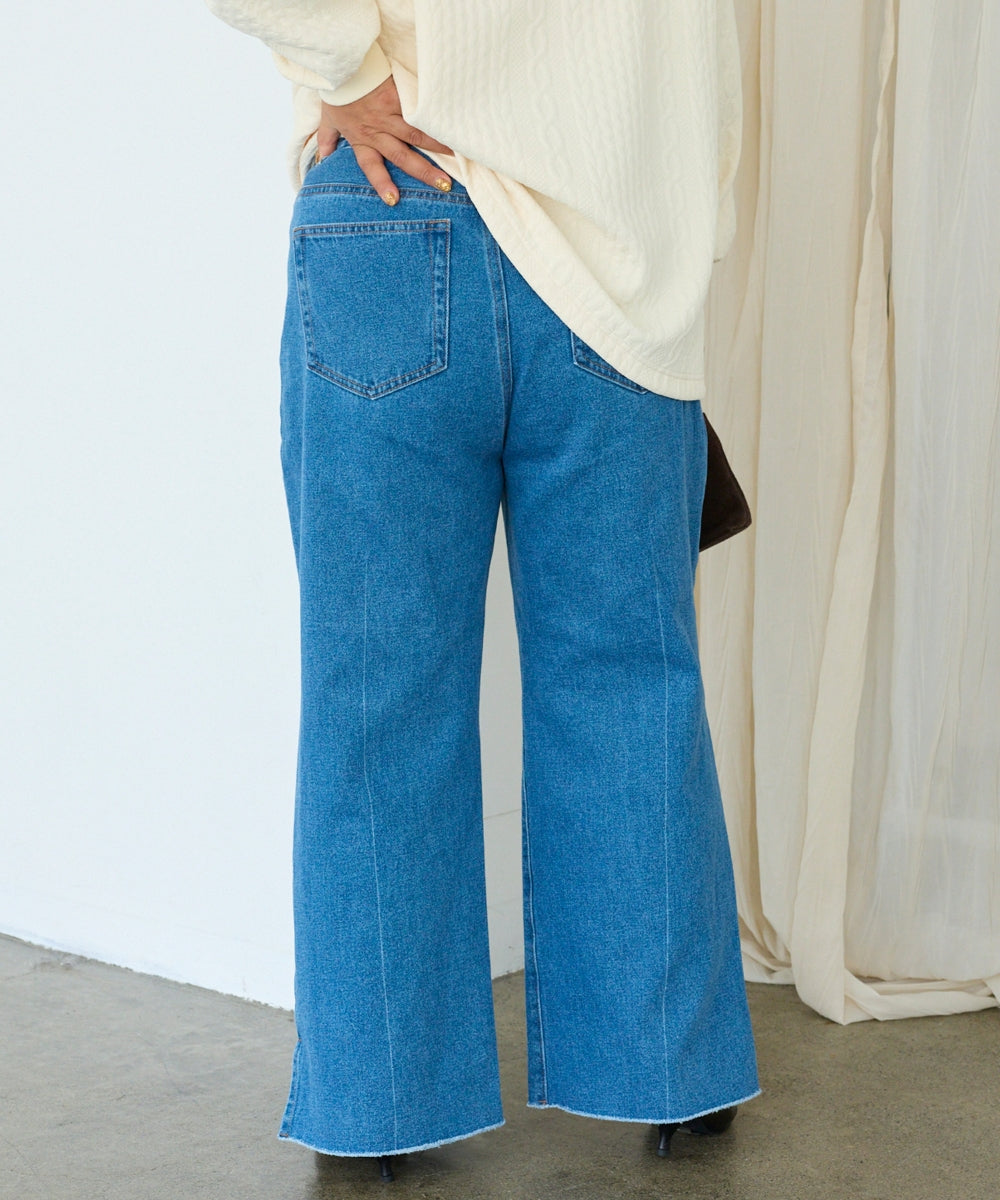 ブルー　model:161cm 着用サイズ:3L