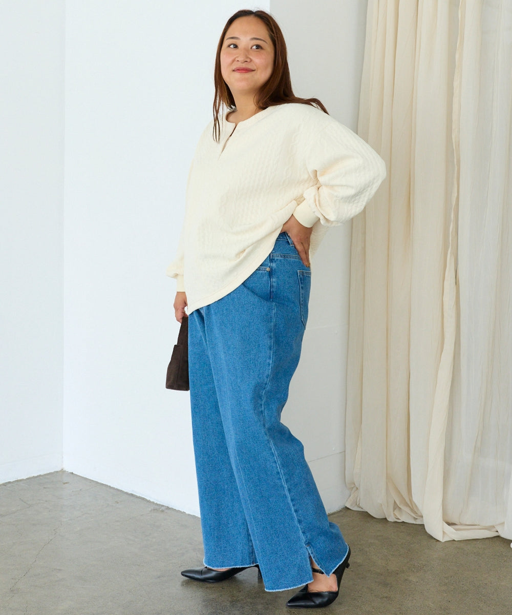 ブルー　model:161cm 着用サイズ:3L