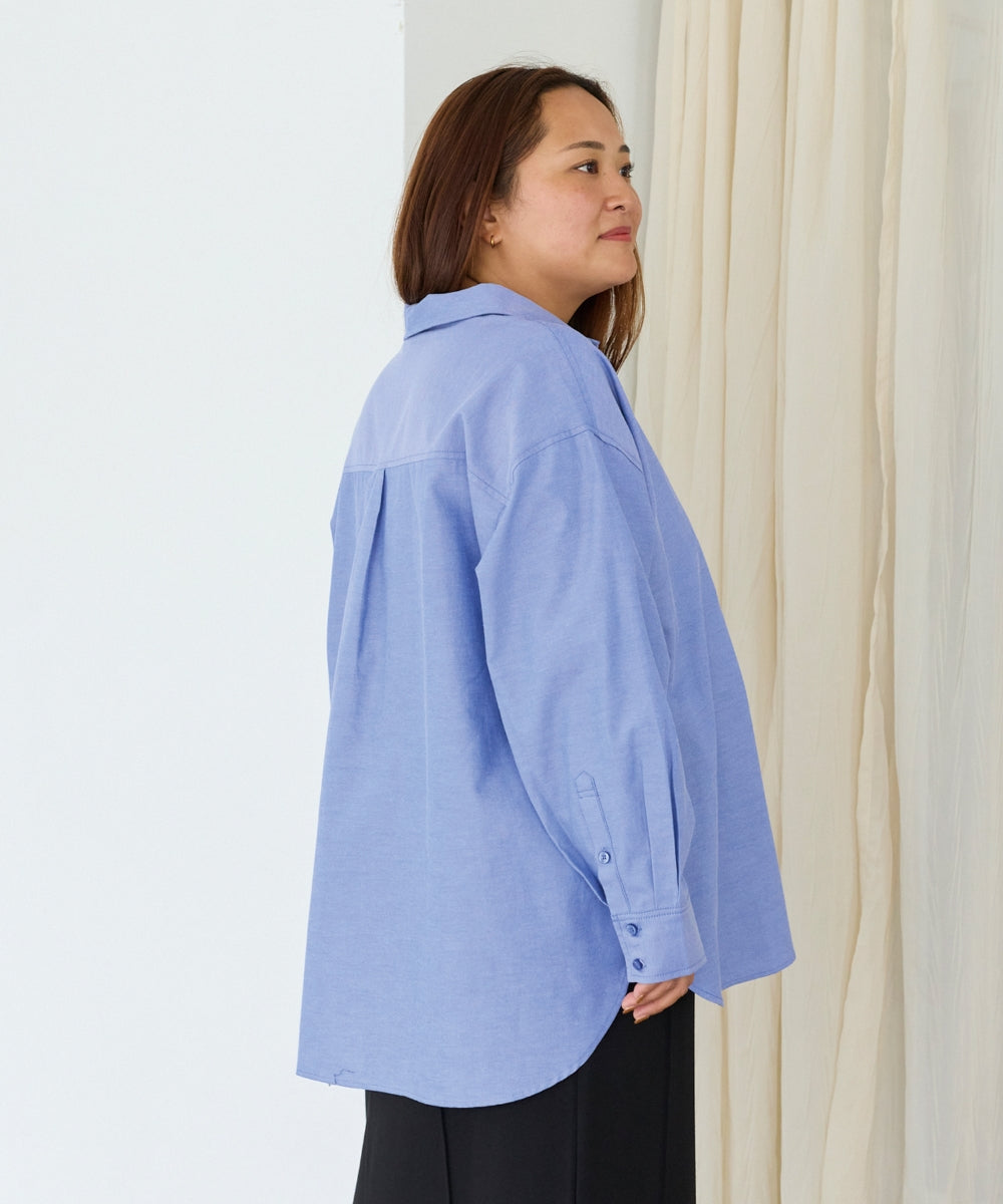 ブルー　model:161cm 着用サイズ:3L