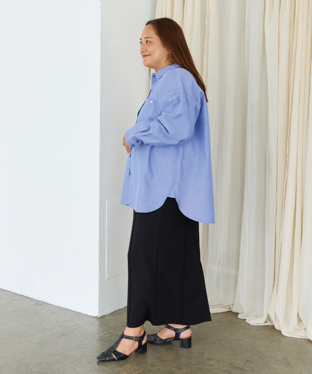 ブルー　model:161cm 着用サイズ:3L