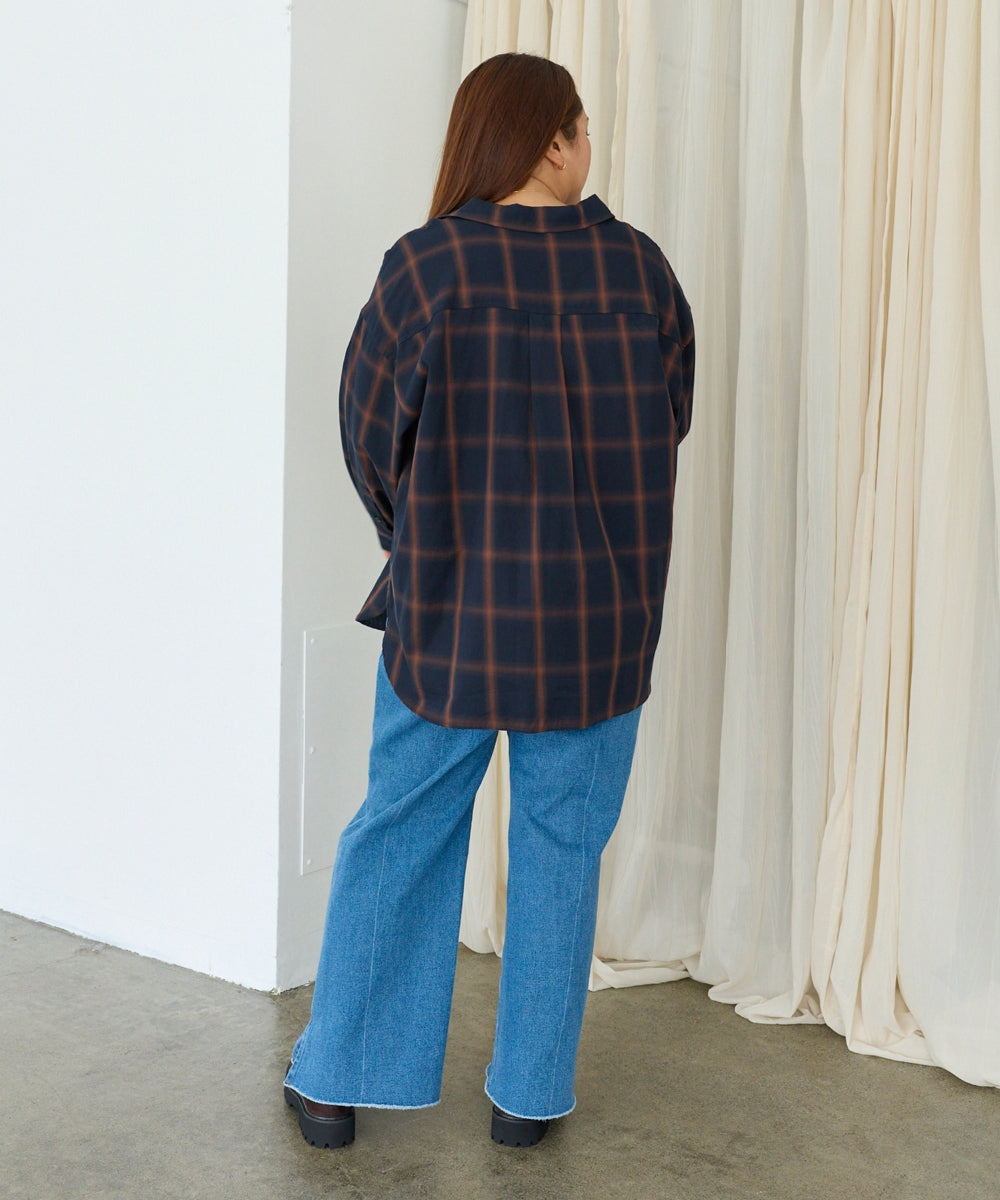 ネイビー　model:161cm 着用サイズ:3L