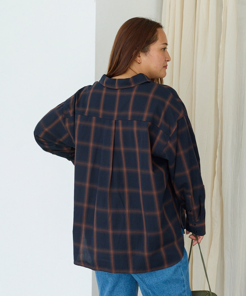 ネイビー　model:161cm 着用サイズ:3L