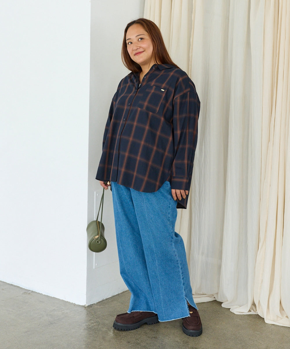 ネイビー　model:161cm 着用サイズ:3L