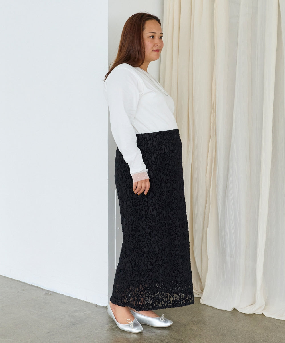 オフホワイト　model:161cm 着用サイズ:3L