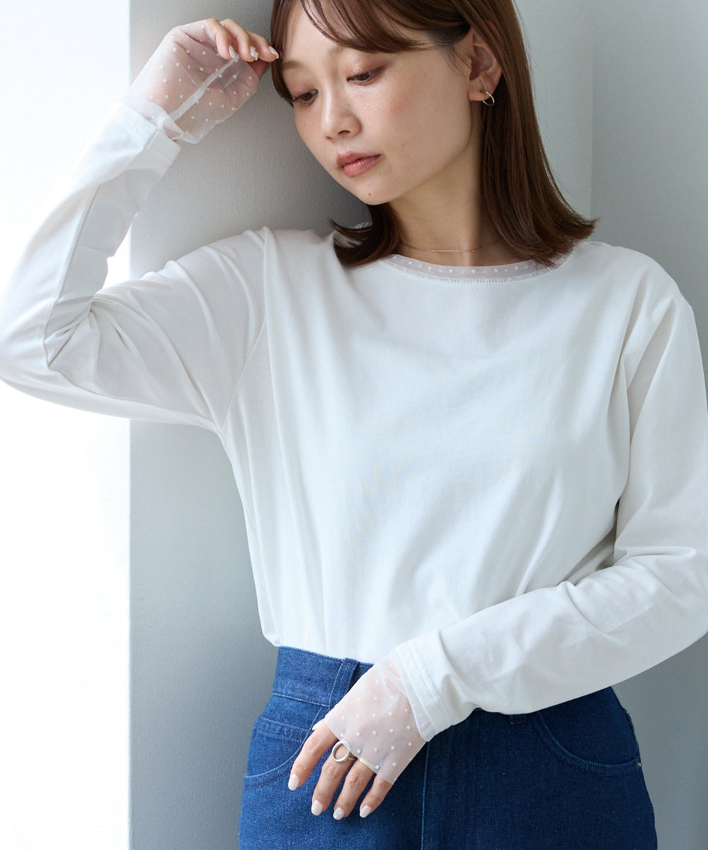 オフホワイト　model:156cm 着用サイズ:M