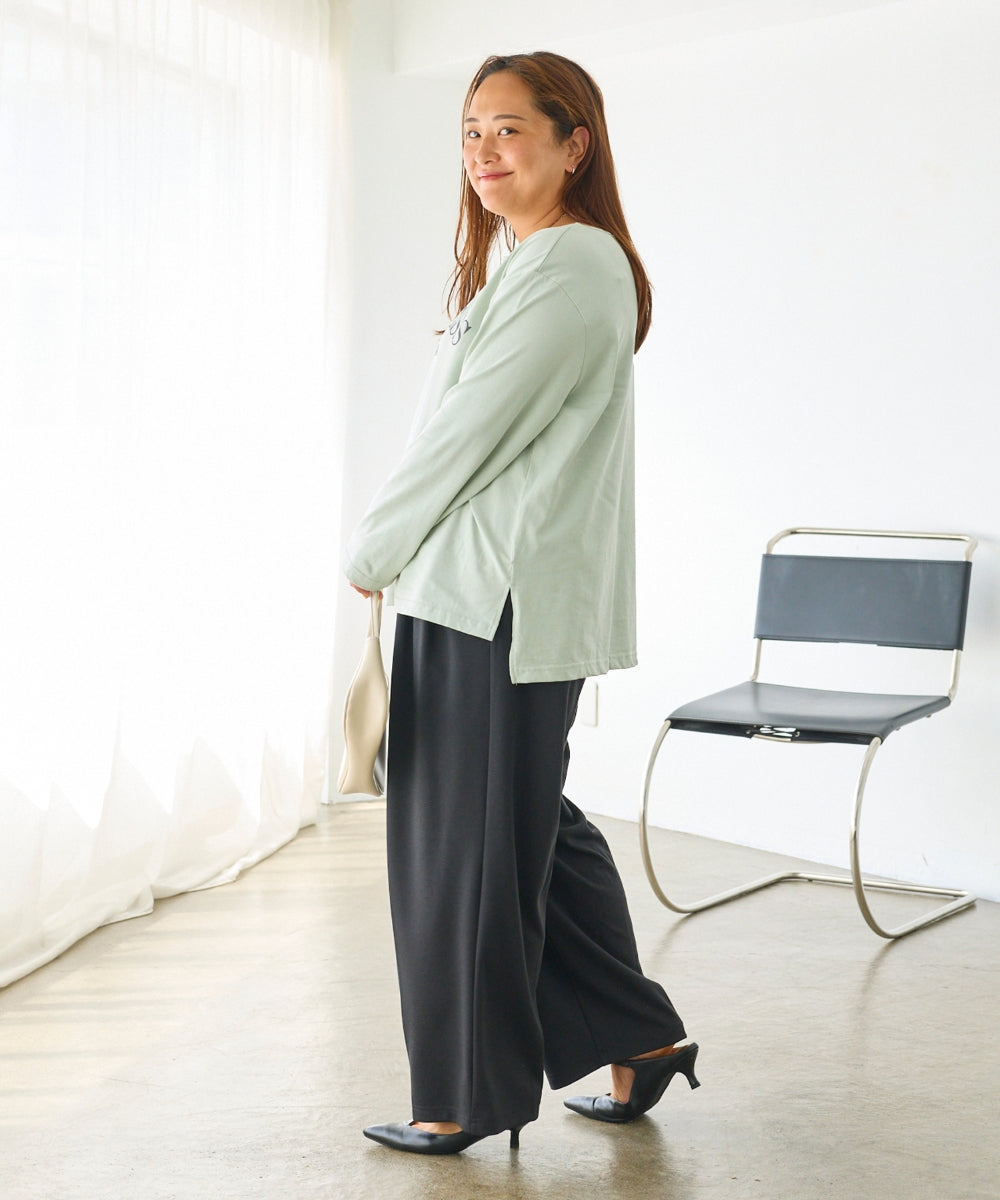 ミントグリーン　model:161cm 着用サイズ:3L