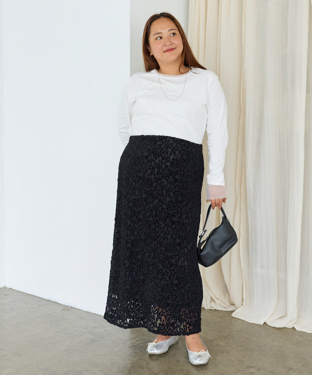 ブラック　model:161cm 着用サイズ:4L