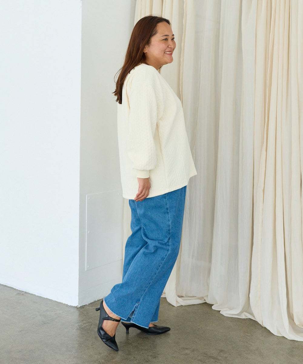 アイボリー　model:161cm 着用サイズ:3L