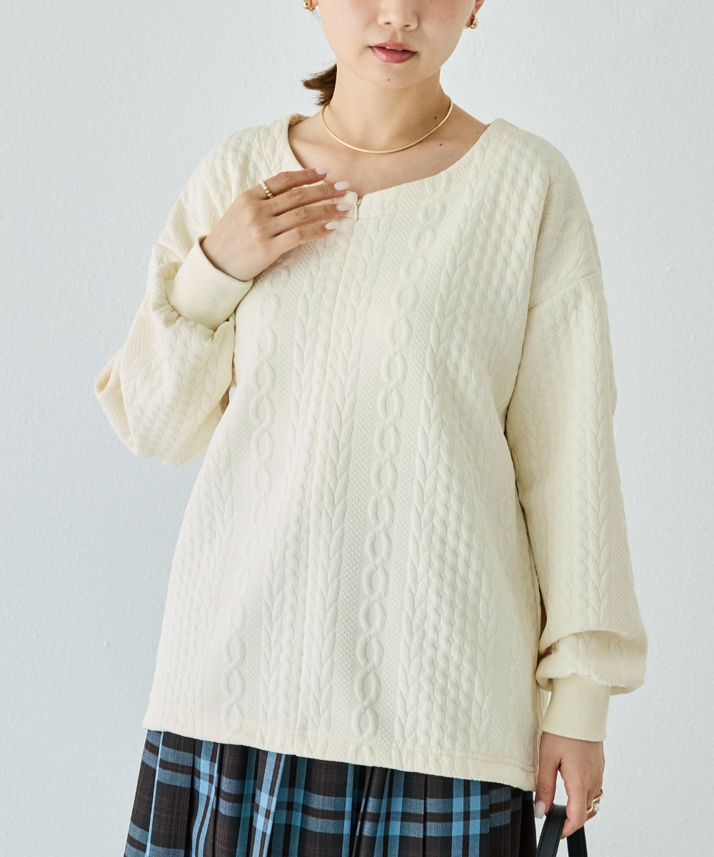 アイボリー　model:156cm 着用サイズ:M