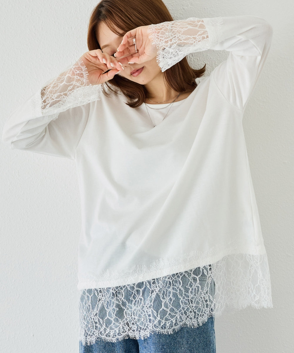 オフホワイト　model:156cm 着用サイズ:M