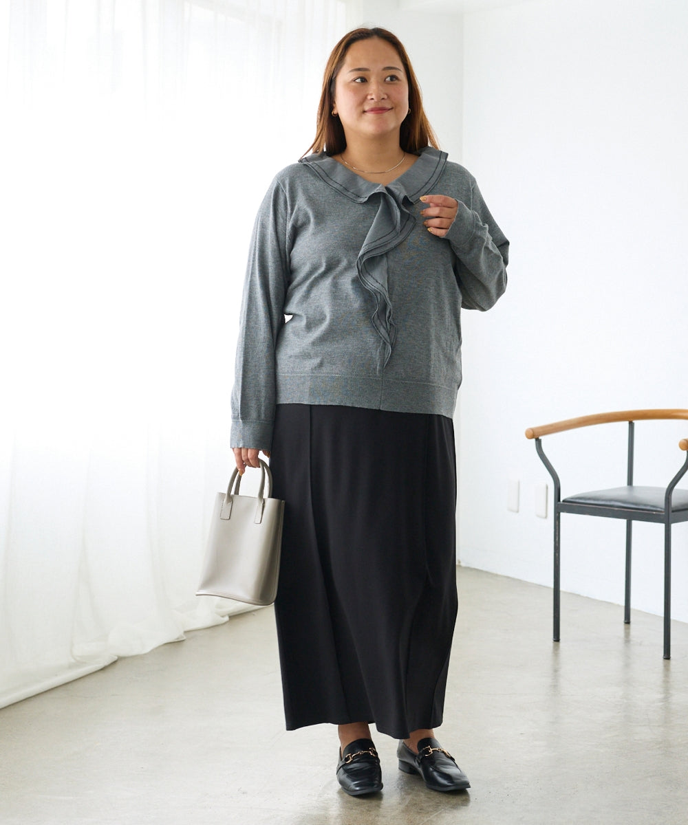 グレー　model:161cm 着用サイズ:3L