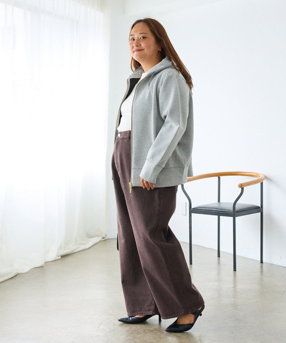 ブラウン　model:161cm 着用サイズ:4L