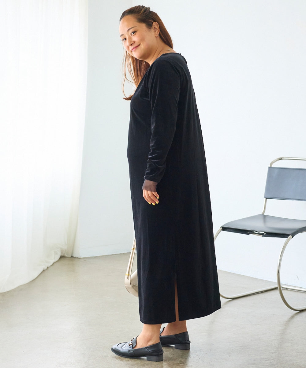 ブラック　model:161cm 着用サイズ:3L