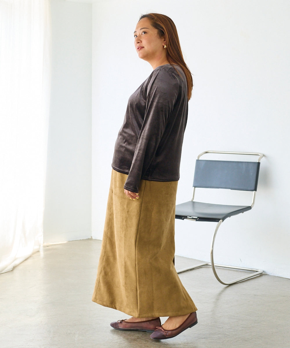 ブラウン　model:161cm 着用サイズ:3L