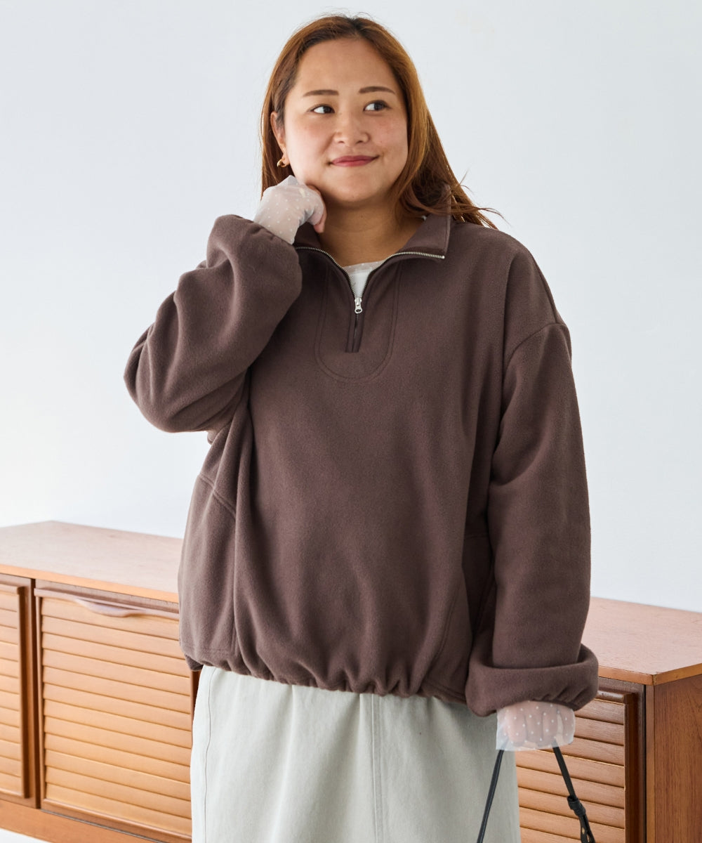 チャコールグレー　model:161cm 着用サイズ:3L