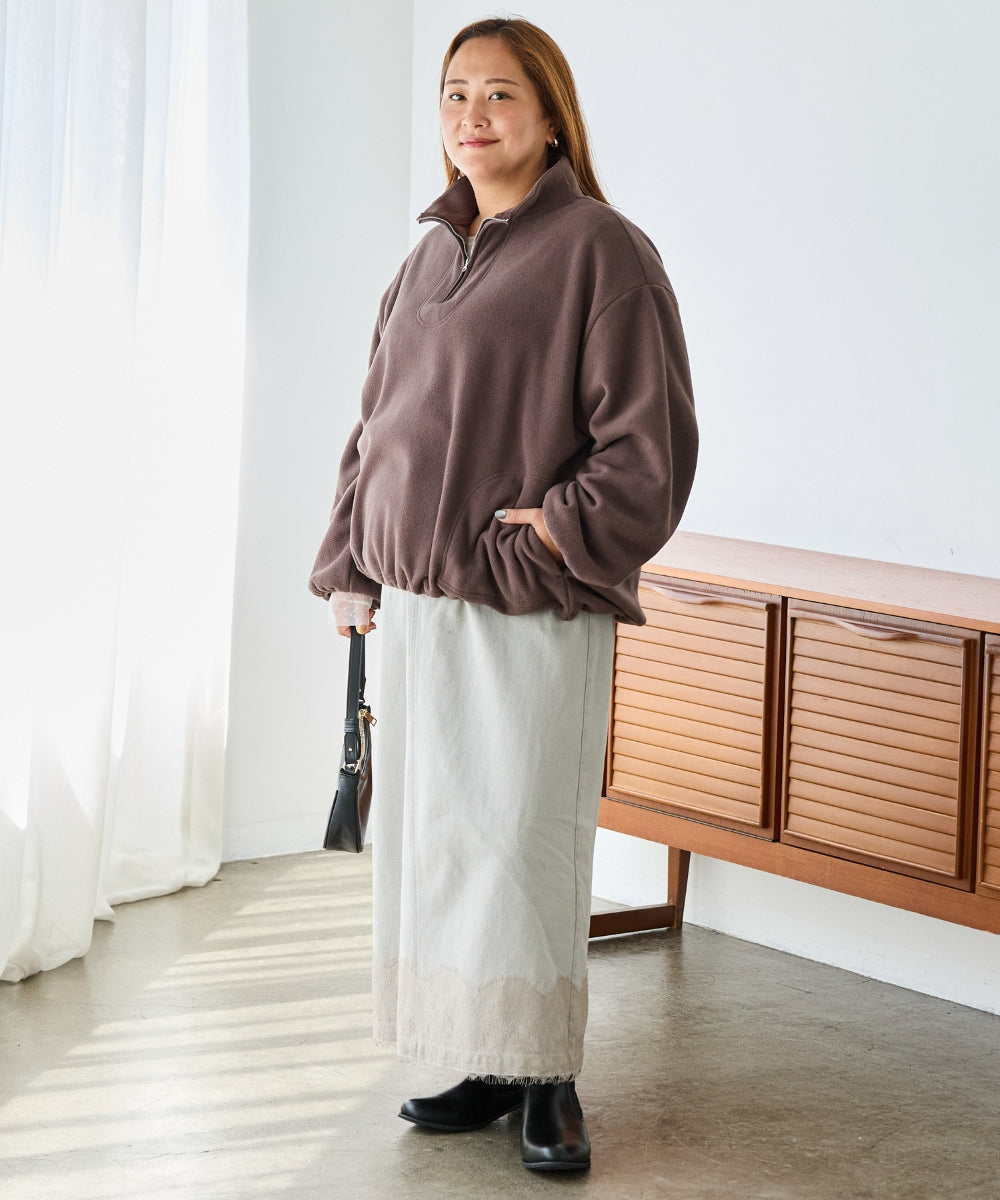 チャコールグレー　model:161cm 着用サイズ:3L