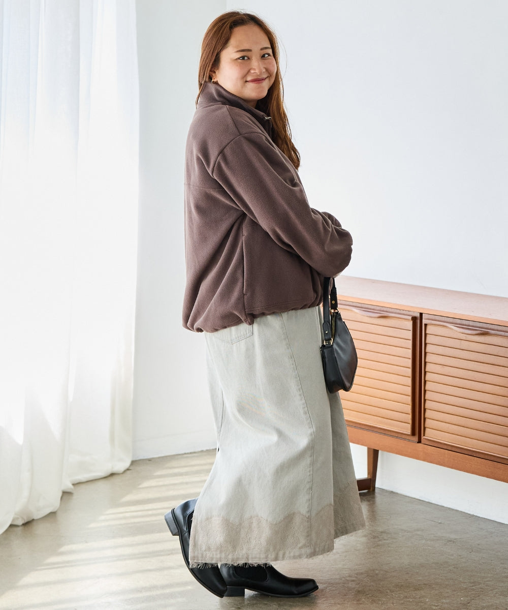 チャコールグレー　model:161cm 着用サイズ:3L