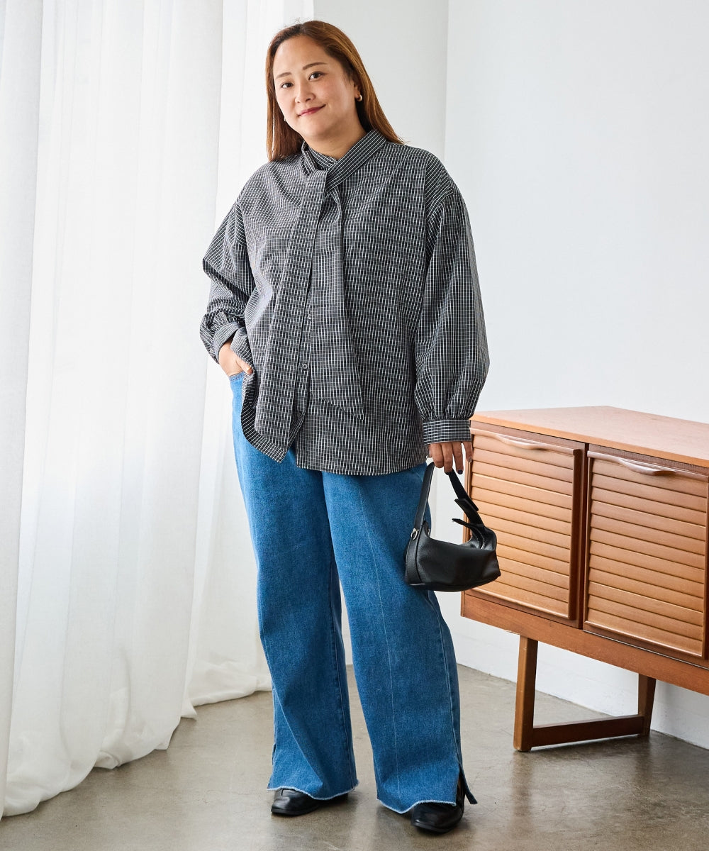ブラック　model:161cm 着用サイズ:3L