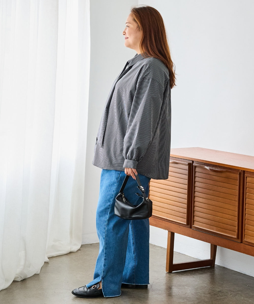 ブラック　model:161cm 着用サイズ:3L