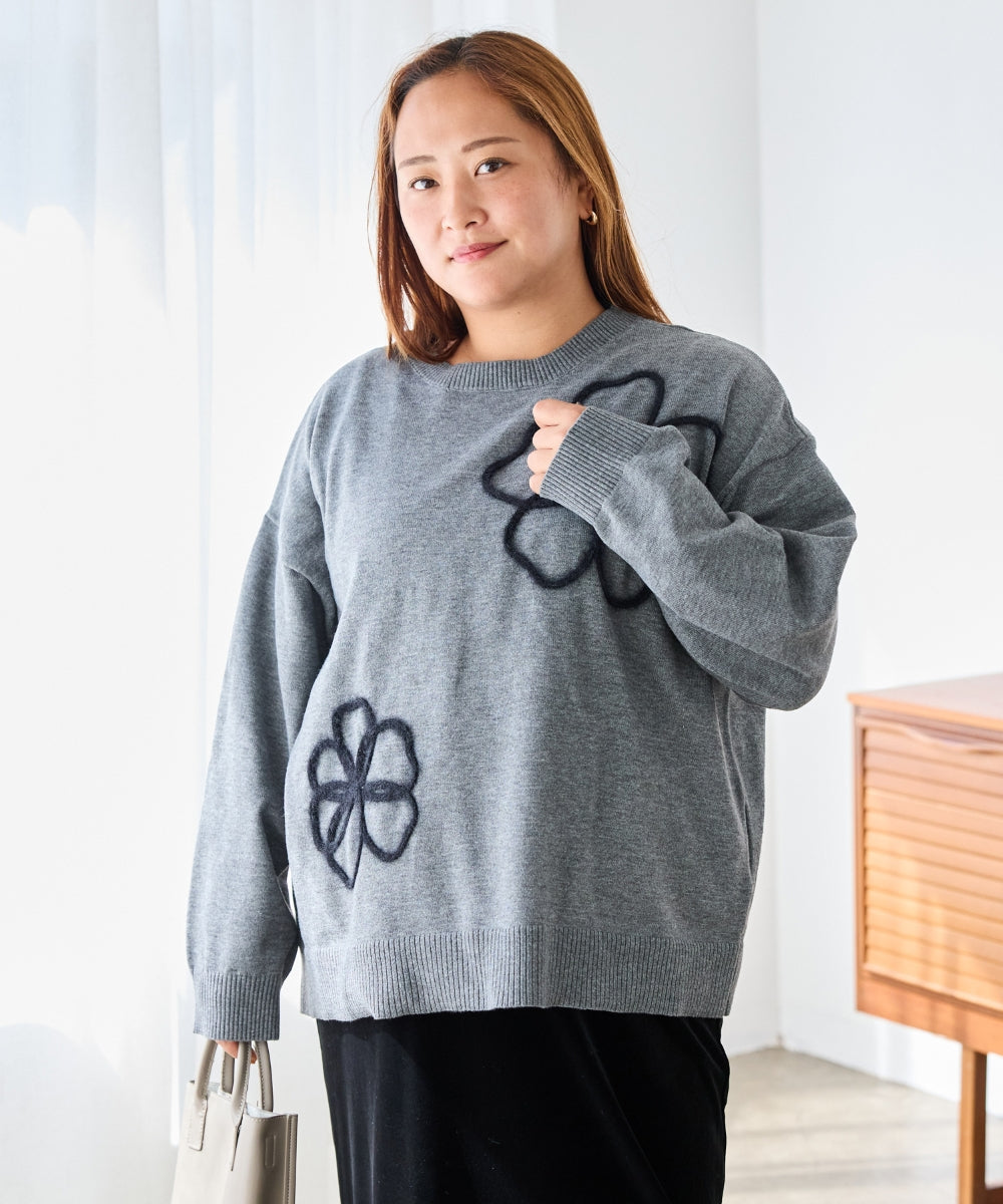 グレー　model:161cm 着用サイズ:3L