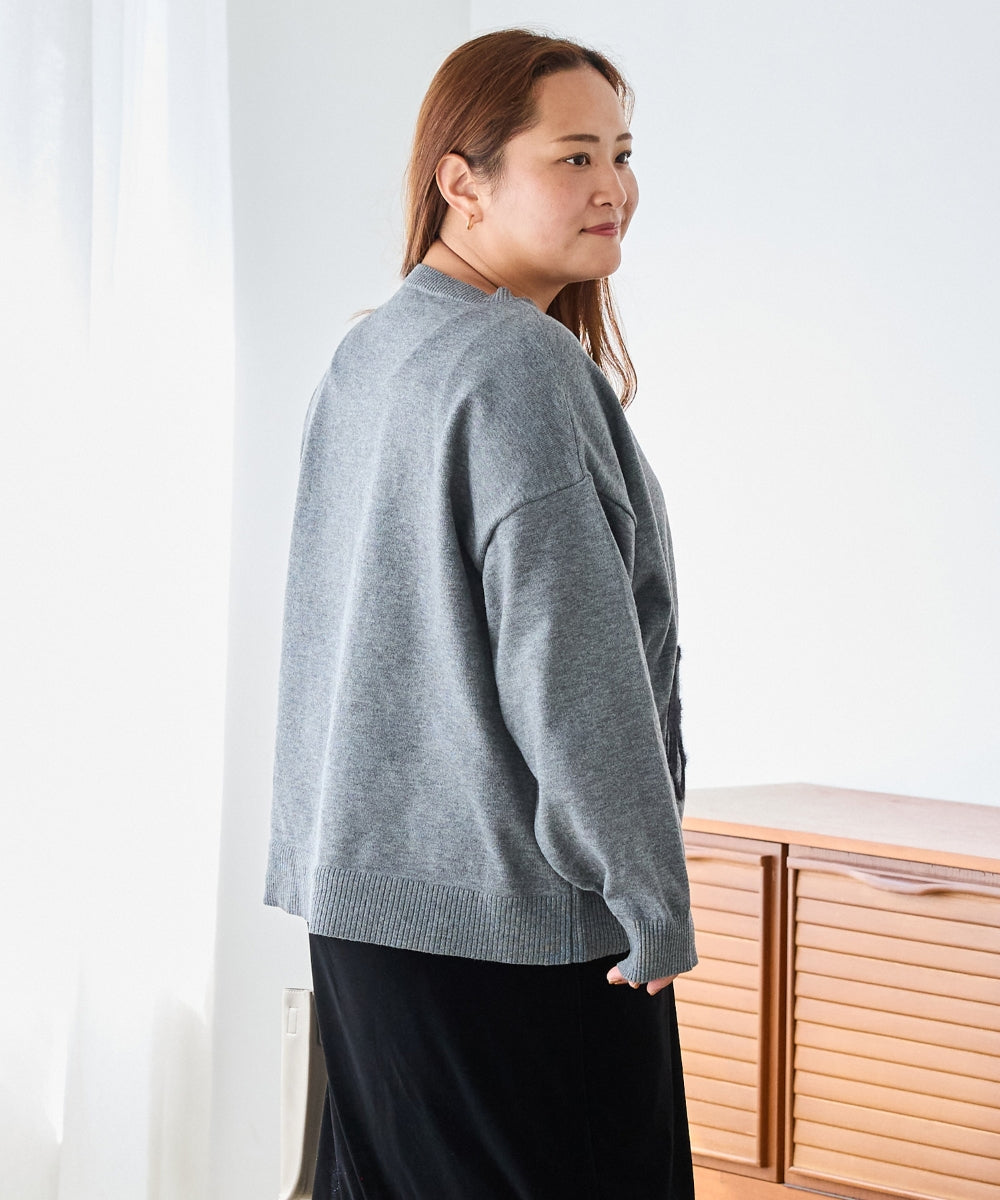 グレー　model:161cm 着用サイズ:3L