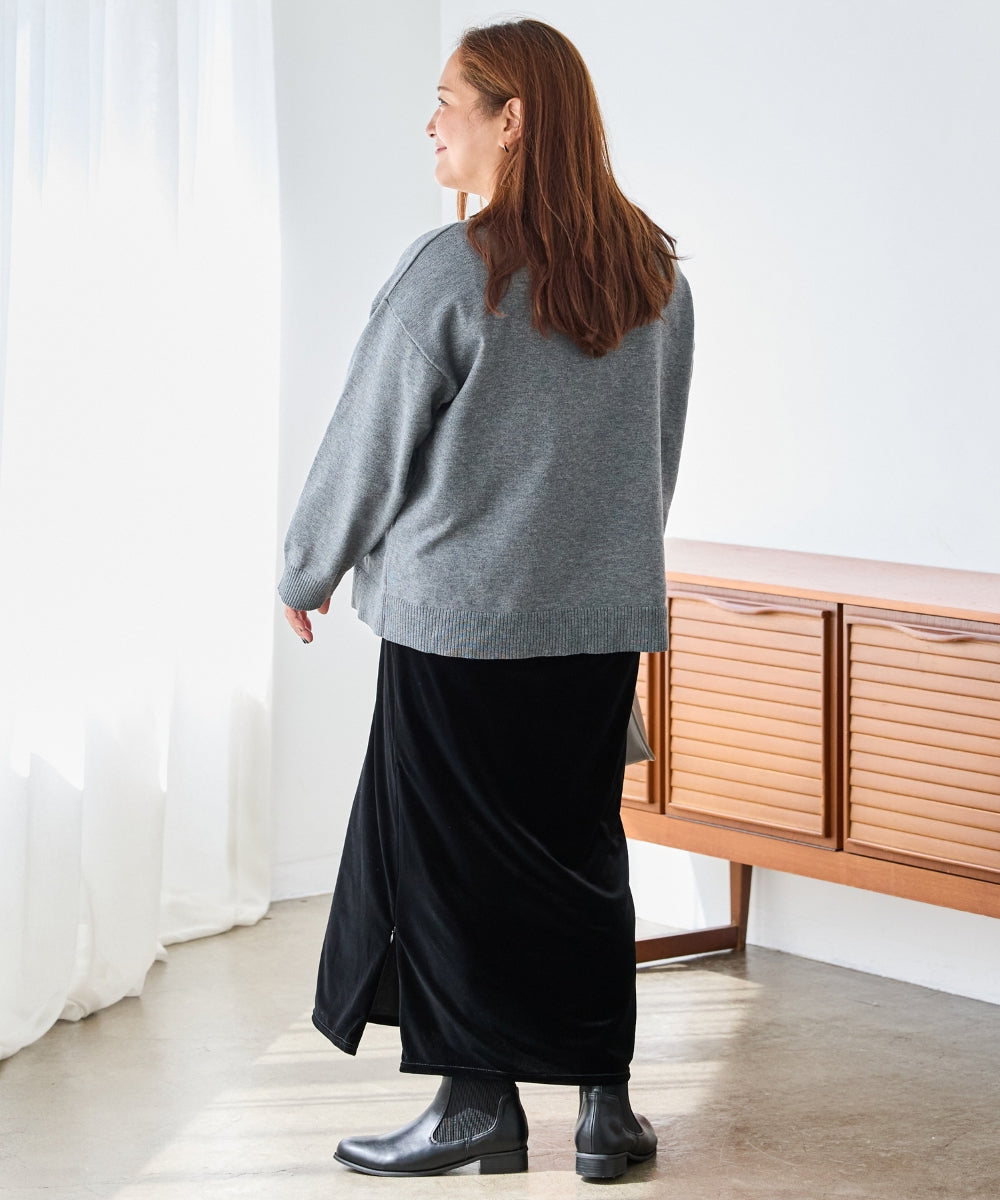 グレー　model:161cm 着用サイズ:3L