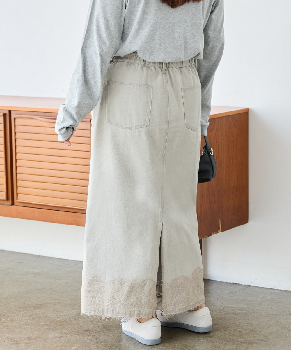 グレージュ　model:161cm 着用サイズ:3L