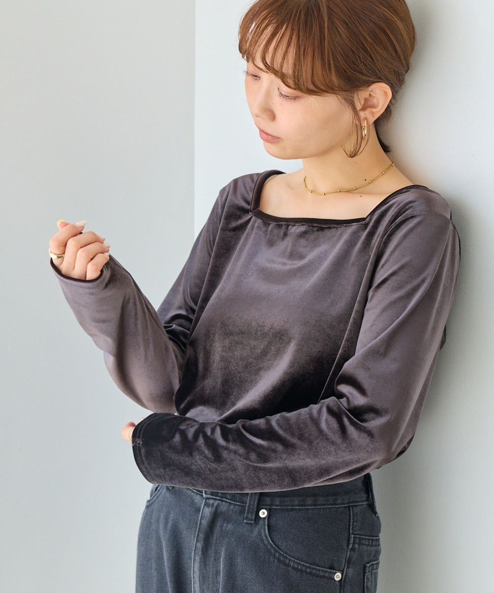 チャコールグレー　model:156cm 着用サイズ:M