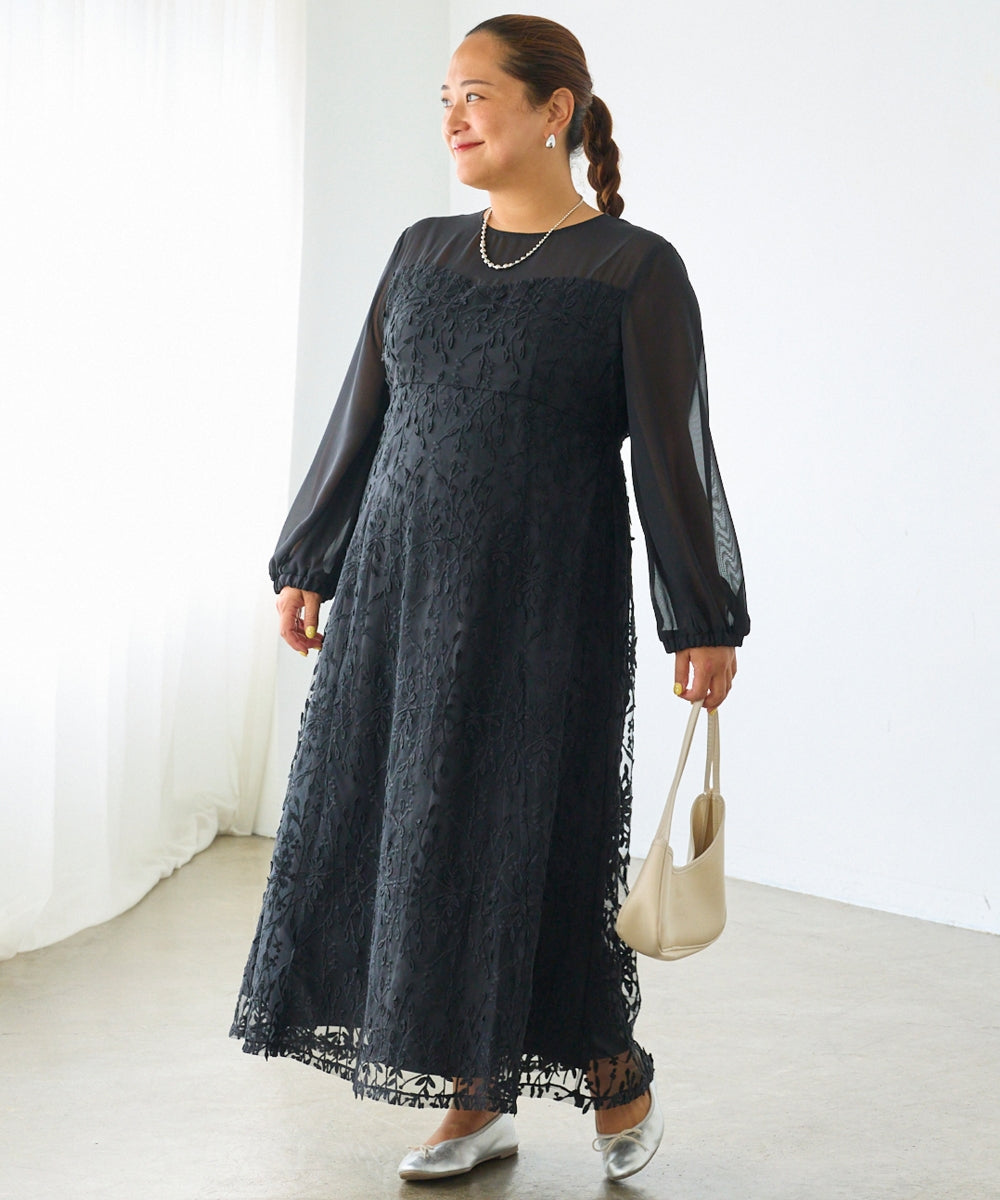 ブラック　model:161cm 着用サイズ:3L