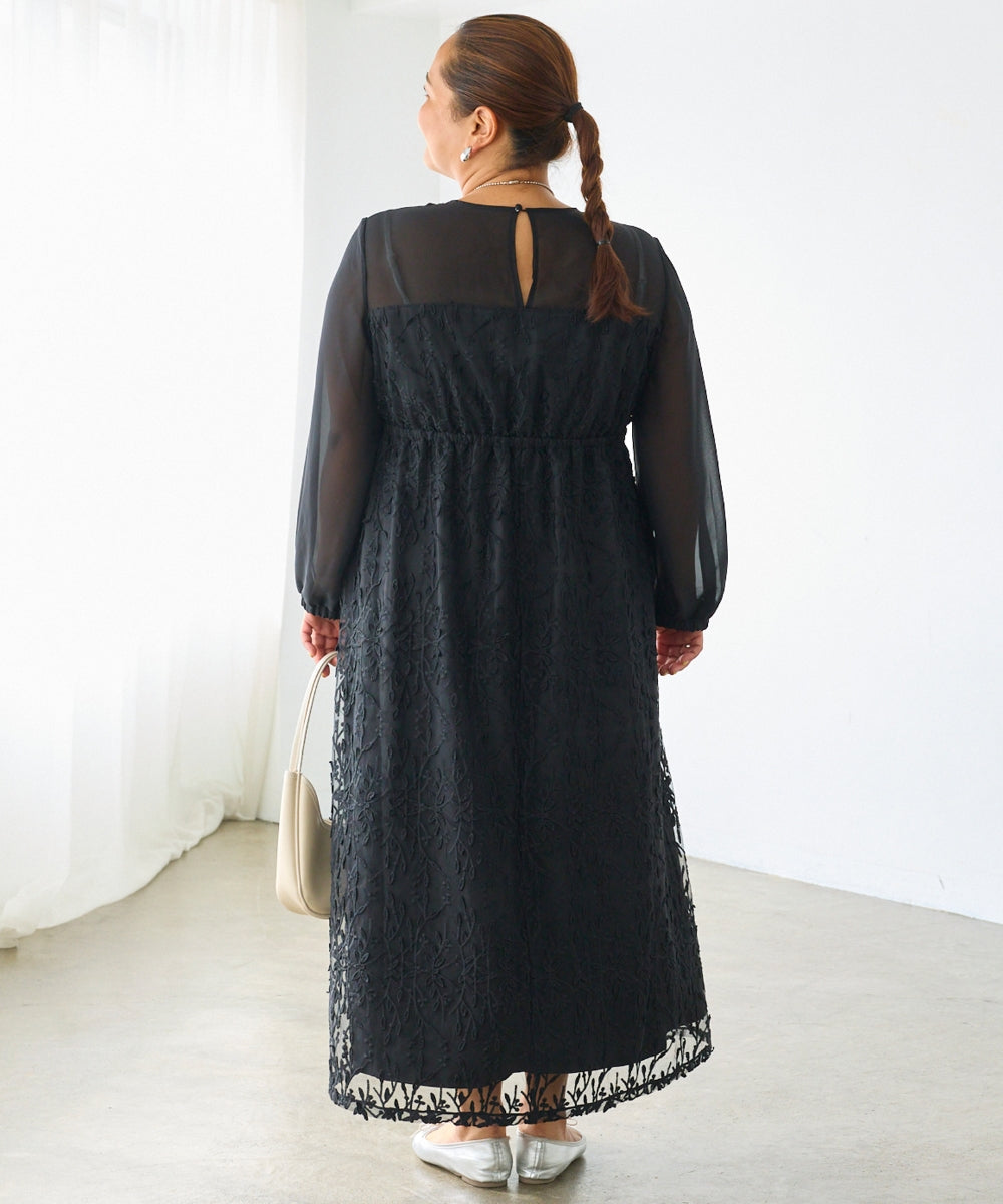 ブラック　model:161cm 着用サイズ:3L