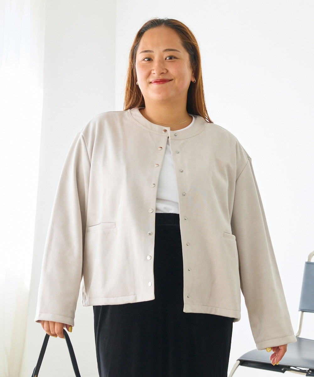 ライトグレー　model:161cm 着用サイズ:3L