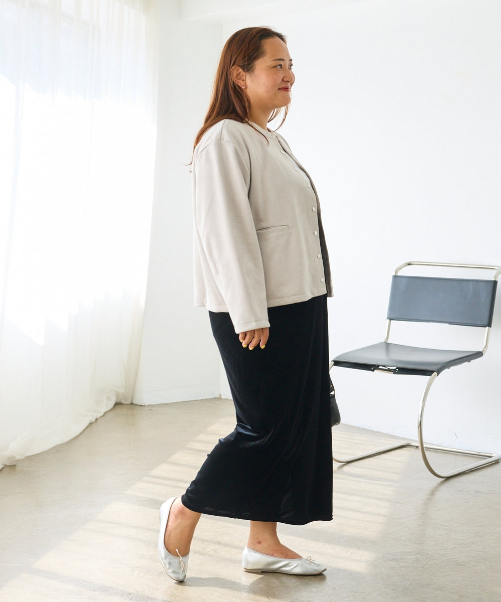 ライトグレー　model:161cm 着用サイズ:3L