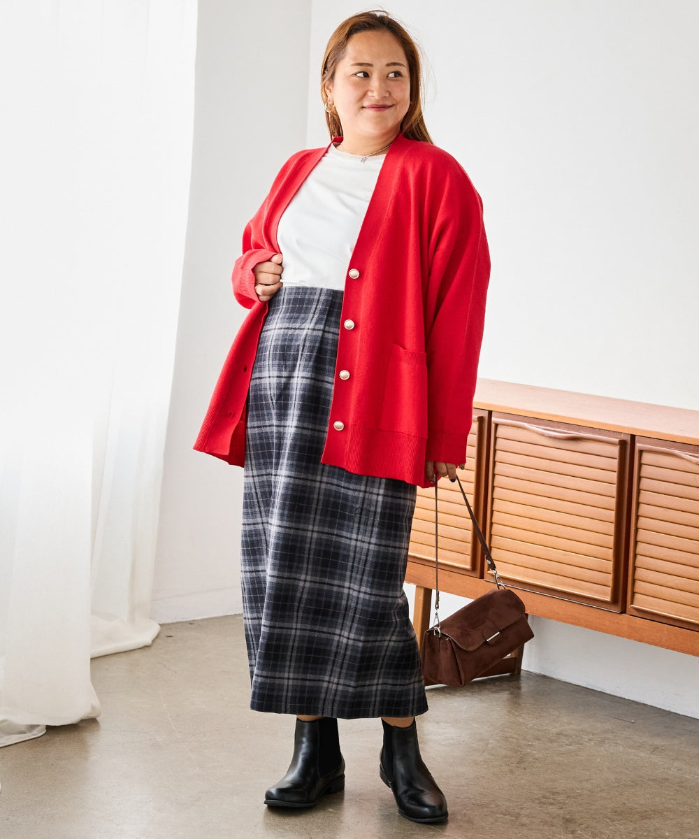 ネイビー　model:161cm 着用サイズ:3L