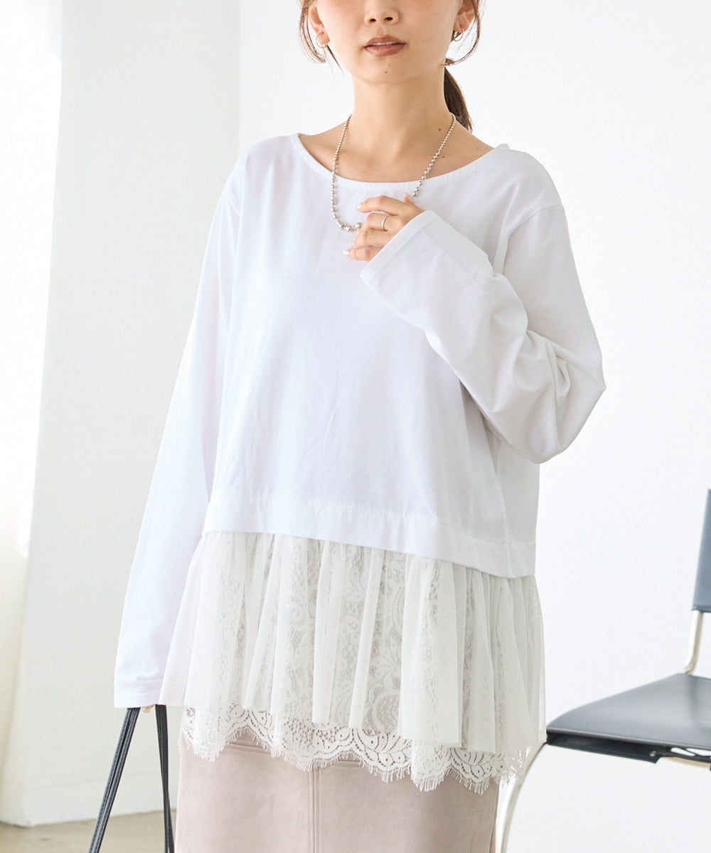 オフホワイト　model:156cm 着用サイズ:M