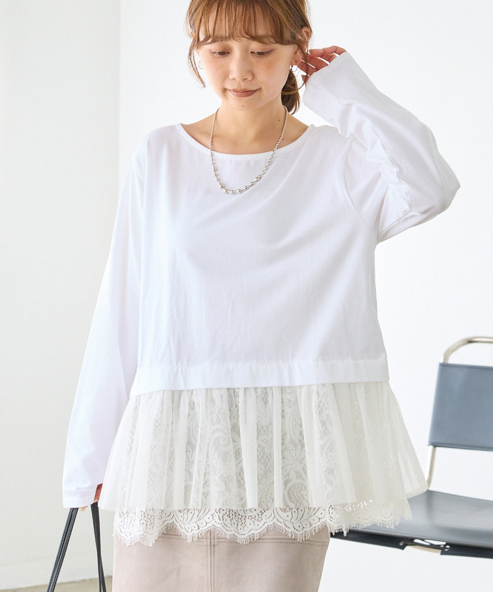 オフホワイト　model:156cm 着用サイズ:M