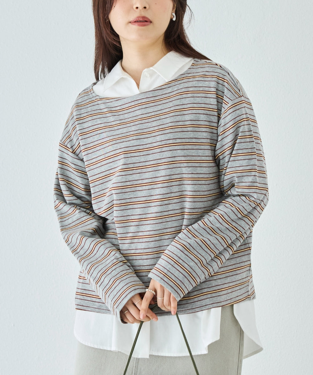 グレー　model:162cm 着用サイズ:M