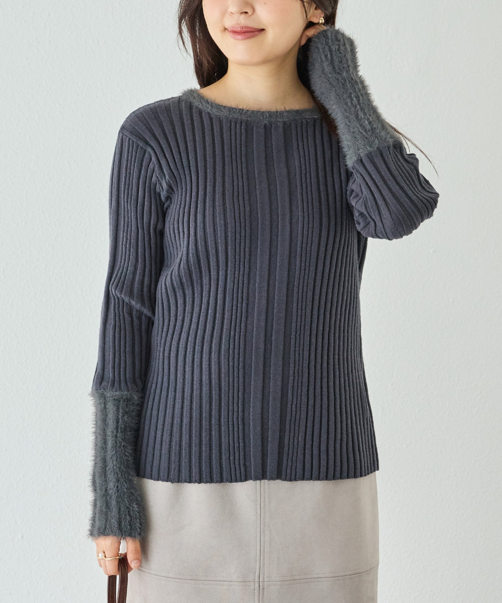 チャコールグレー　model:162cm 着用サイズ:F