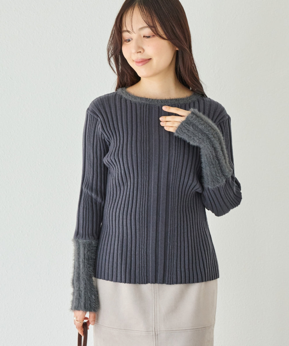 チャコールグレー　model:162cm 着用サイズ:F