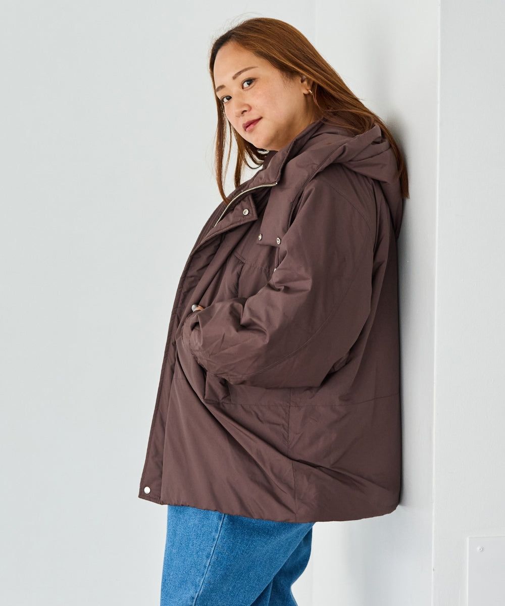 ブラウン　model:161cm 着用サイズ:3L