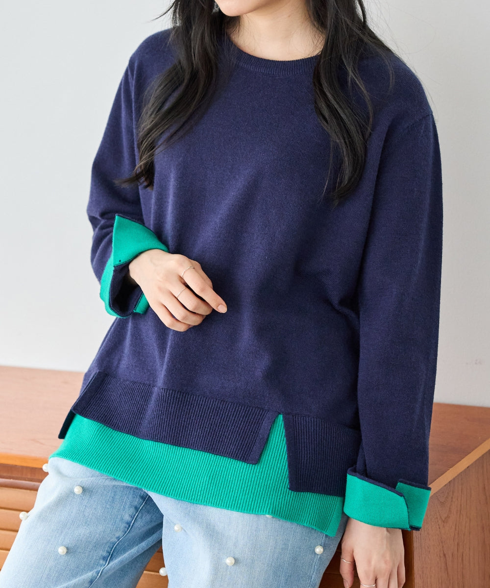 ネイビー　model:162cm 着用サイズ:F