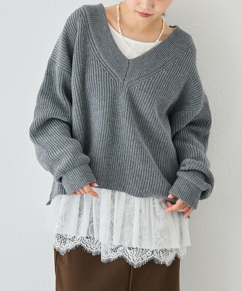 グレー　model:156cm 着用サイズ:F